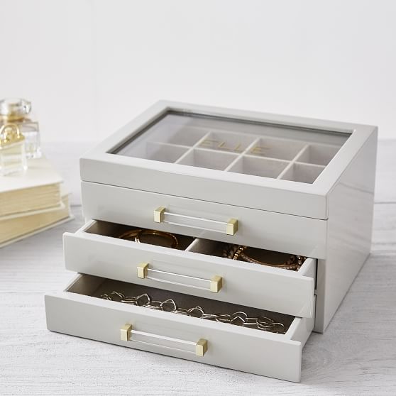 Elle Lacquer Jewelry Display Box | Jewelry Storage | Pottery Barn Teen