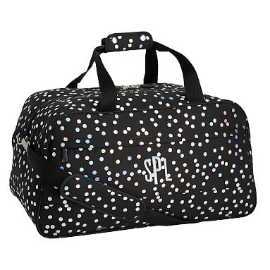 iridescent duffle bag