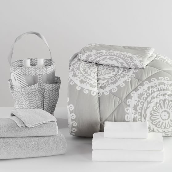 Medallion Florette Twin XL Comforter Bundle Pottery Barn Teen