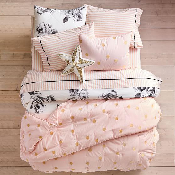 pink and gold bedding walmart