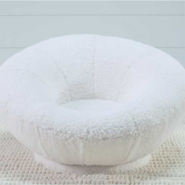 sherpa swivel tulip chair