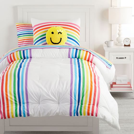 girls rainbow comforter