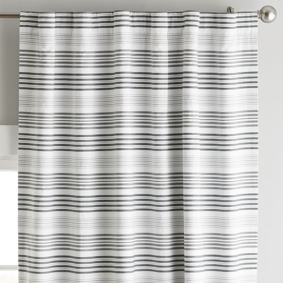 Spencer Stripe Blackout Curtain Panel | Pottery Barn Teen