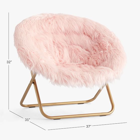 pottery barn pink chair