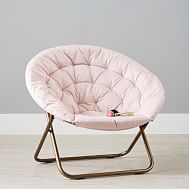 pottery barn pink chair