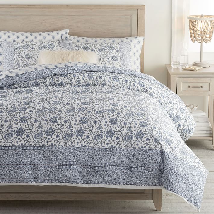 Paisley Floral Organic Duvet Cover & Sham