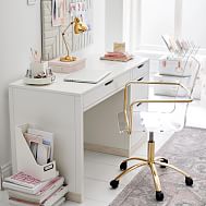 girls white desk