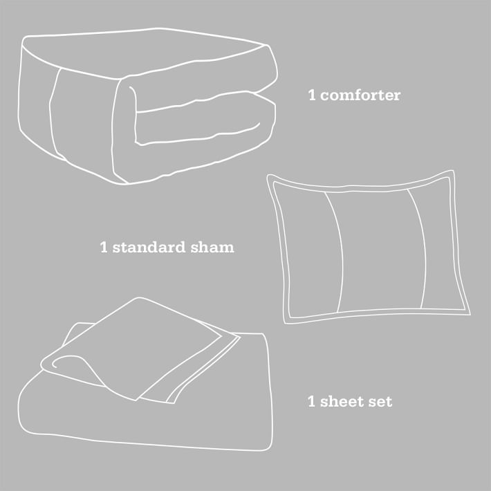 Brooklyn Stripe Essential Value Bedding Set Sale Pottery Barn Teen