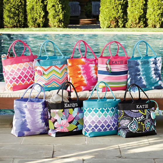 pottery barn beach tote