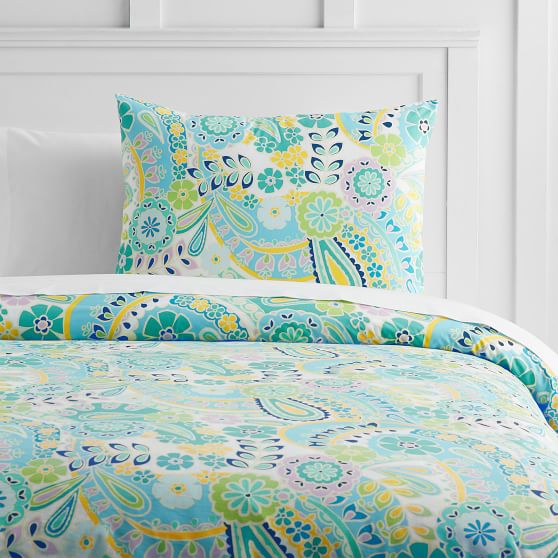NWT Pottery Barn PB Teen Rockin Paisley standard sham for duvet rocking