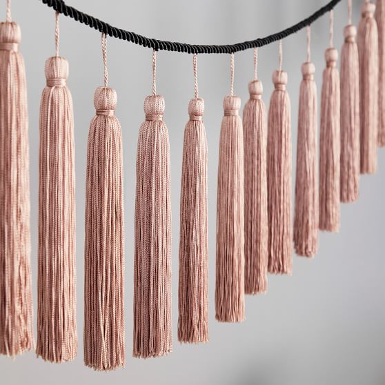 blush tassel garland