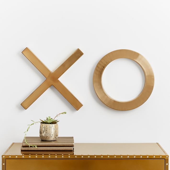 The Emily & Meritt XO Wall Decor, Set of 2 Wall Decor Pottery Barn Teen