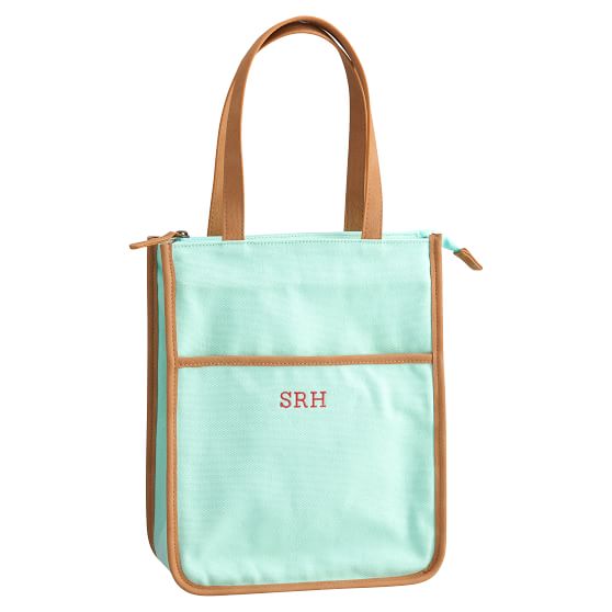 mint green lunch bag