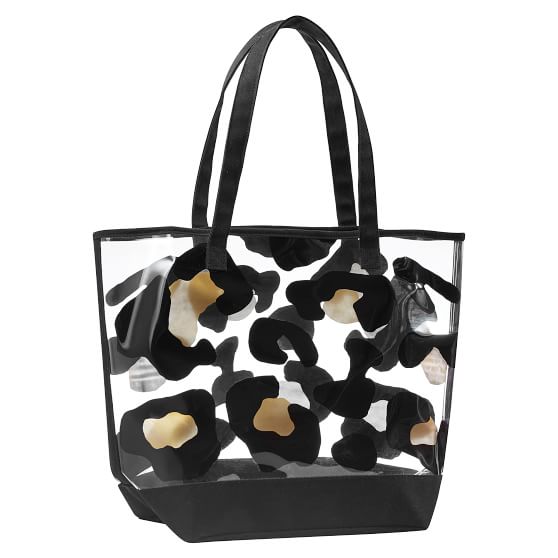 leopard print beach bag