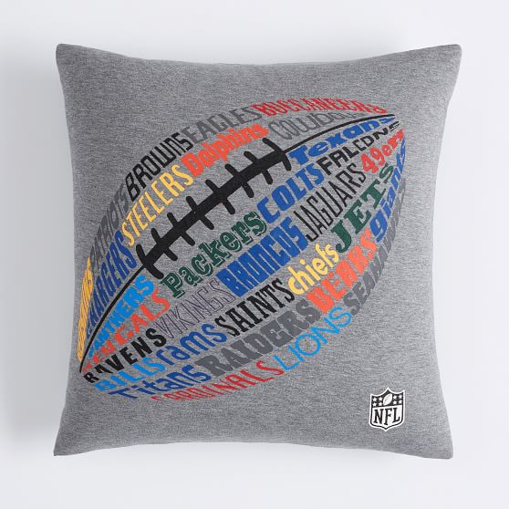 Sports League All Team Nfl Pillow Cover Teen Throw Pillows Pottery Barn Teen