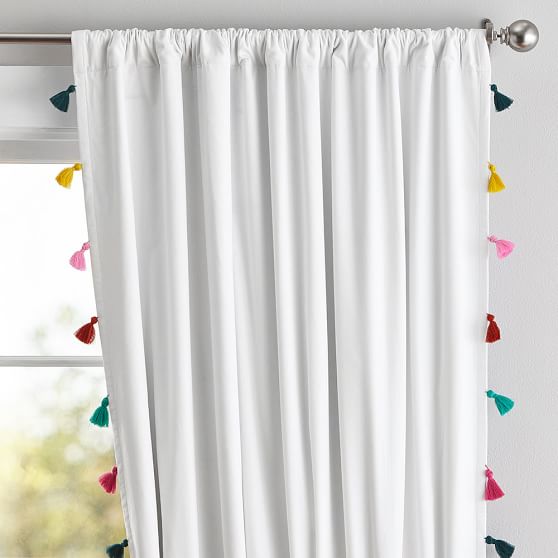 Lennon Maisy Tassel Blackout Curtain Teen Curtains Pottery Barn Teen
