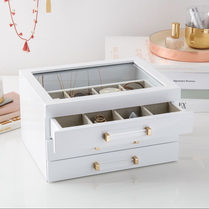 Elle Lacquer Jewelry Display Box Jewelry Storage Pottery Barn Teen
