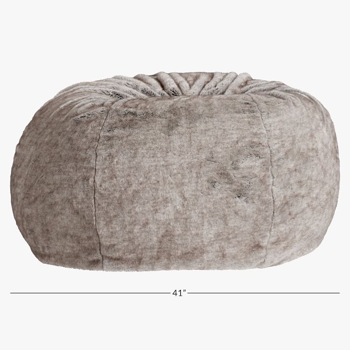 Tipped FauxFur Bean Bag Chair Pottery Barn Teen