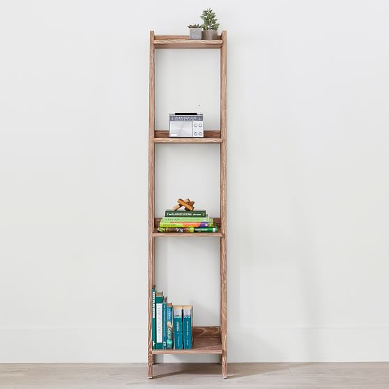 Highland Narrow Storage Bookshelf Pottery Barn Teen