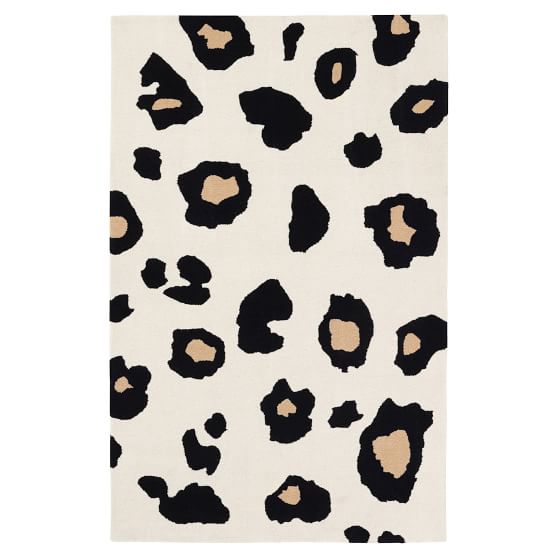 The Emily Meritt Oversized Leopard Rug Teen Rug Pottery Barn Teen