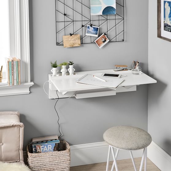 Usb Wall Desk Pottery Barn Teen