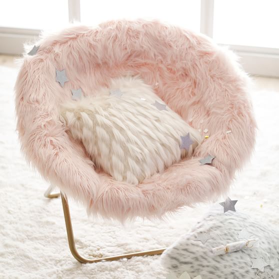 cheap faux fur chair