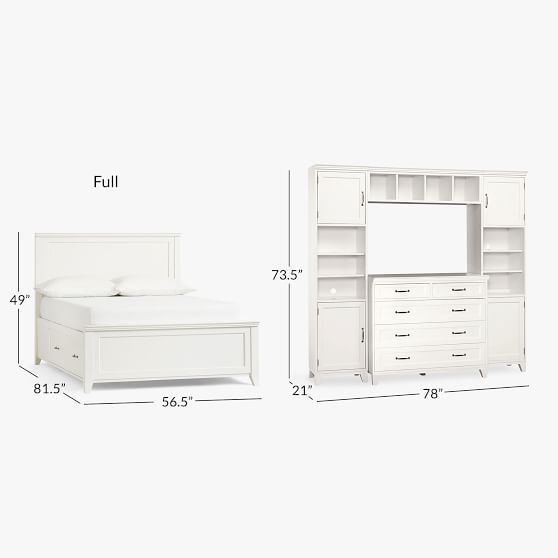 Hampton Storage Bed Dresser Super Set Pottery Barn Teen