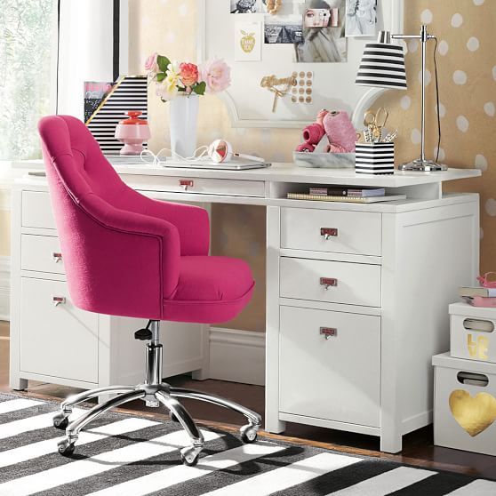 Customize It Super Storage Pedestal Teen Desk Pottery Barn Teen
