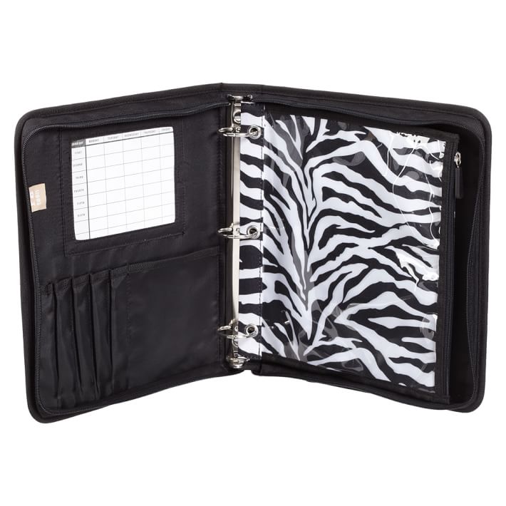 Gear up black zebra homework holder 07 image