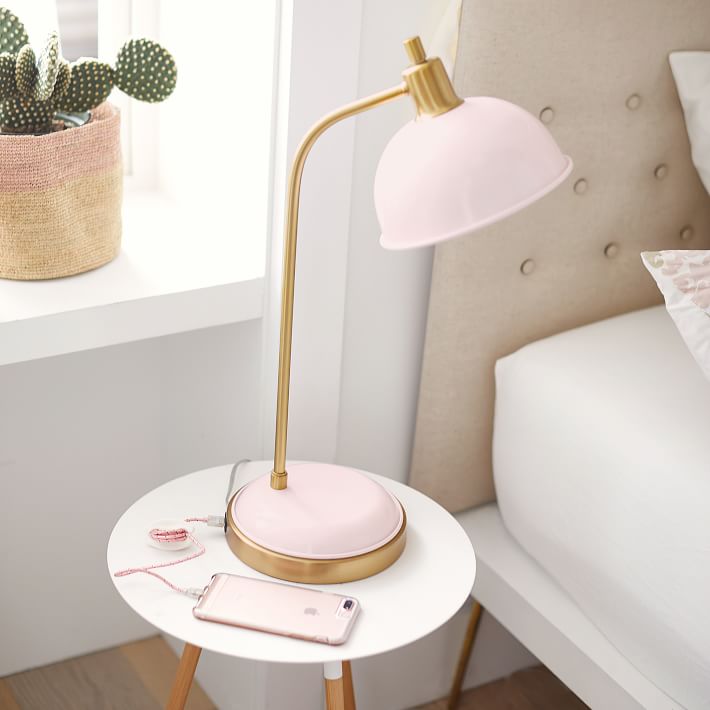 Kennedy Task Lamp with USB Teen Lamp Pottery Barn Teen