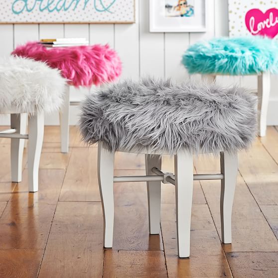 glam vanity stool