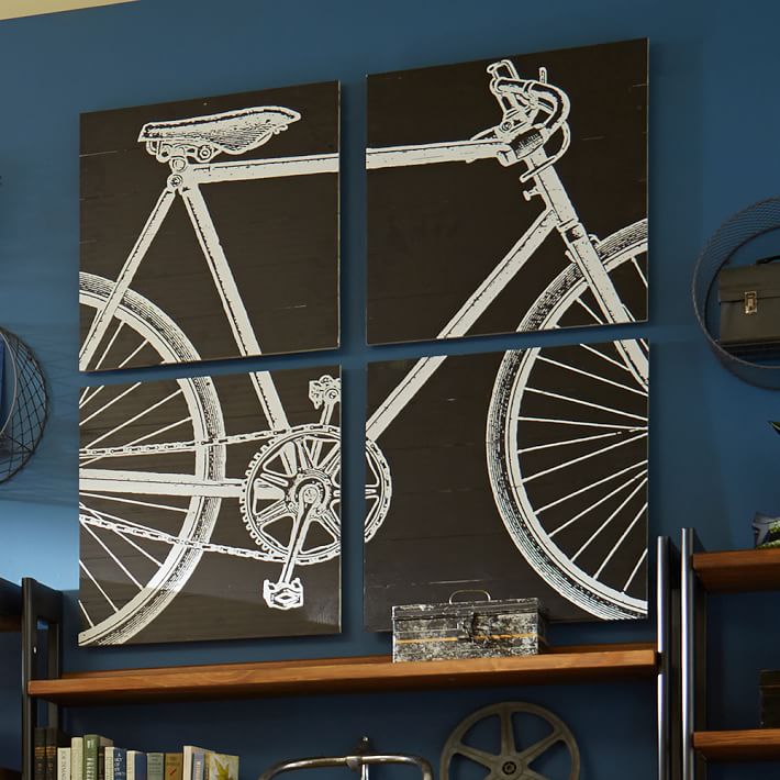 Bike Wall Art, Set Of 4 | Teen Decor Sale | Pottery Barn Teen