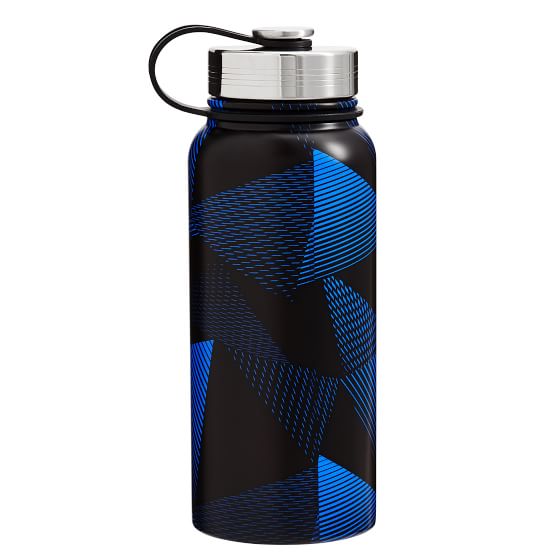 Black Blue Apex Screw Top Water Bottle Pottery Barn Teen