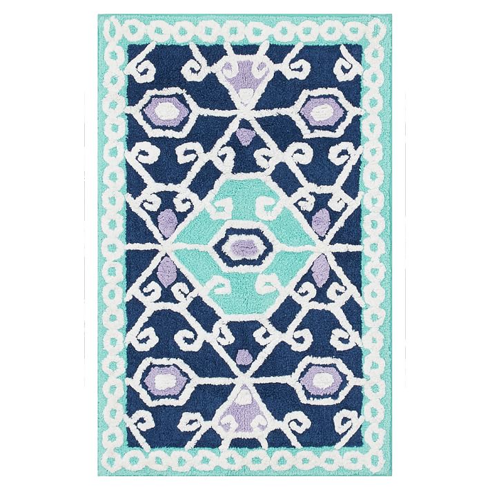 Bohemian Kilim Bath Mat Pottery Barn Teen