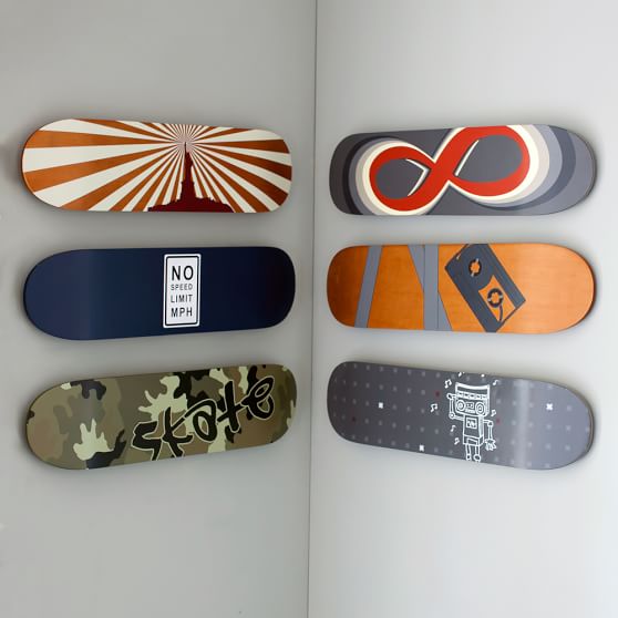 Skate Deck Wall Art Wall Prints Pottery Barn Teen