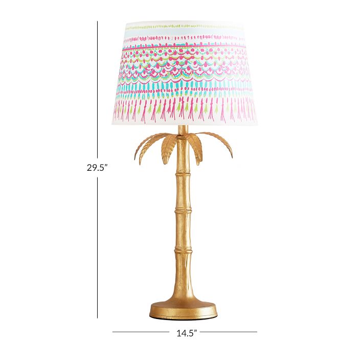 Lilly Pulitzer Polished Palm Table Lamp | Teen Lamp | Pottery Barn Teen