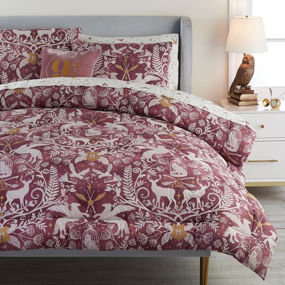 Harry Potter Magical Damask Comforter, Harry Potter Bed Sheets Twin