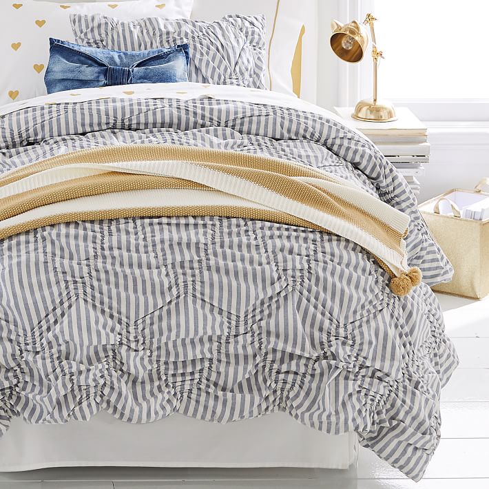 The Emily And Meritt Striped Teen Comforter Sham Pottery Barn Teen