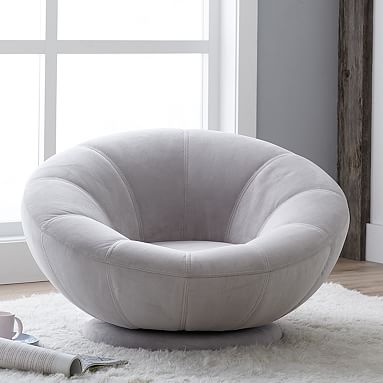 Velvet Groovy Swivel Chair Lounge, Comfortable Swivel Chairs For Bedroom