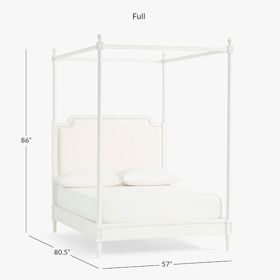 Colette Teen Canopy Bed Pottery Barn, White Twin Canopy Bed Frame