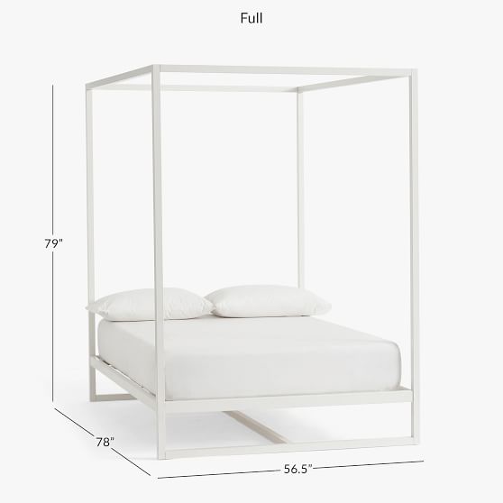 Park Teen Canopy Bed Pottery Barn, White Canopy Bed Frame Full