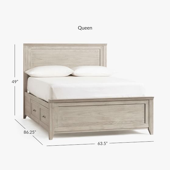 Hampton Storage Bed With Mattress Set, Queen Bed Frame With Mattress Set