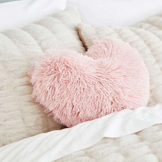 pink fluffy pillows