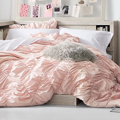 pottery barn pink bedding
