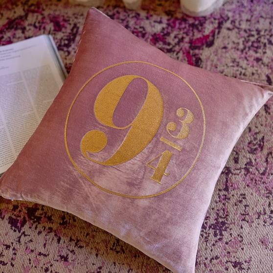 Harry Potter Platform 9 3 4 Pillow, Pottery Barn Outdoor Pillows Cleaning