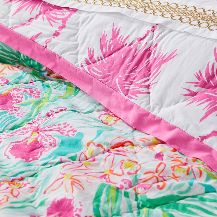 Lilly Pulitzer Orchid Girls Quilt Sham Pottery Barn Teen