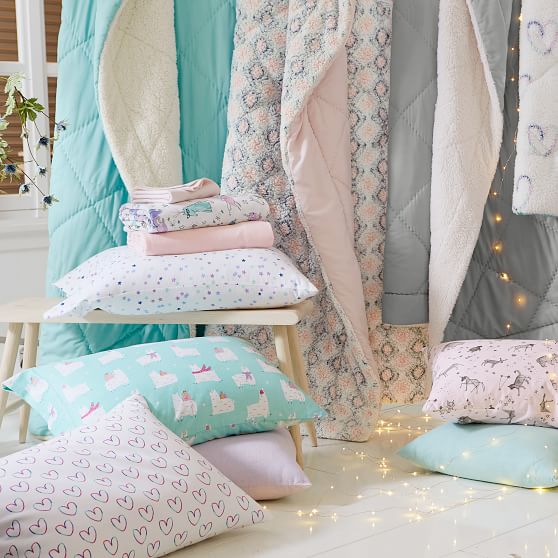 pottery barn llama sheets