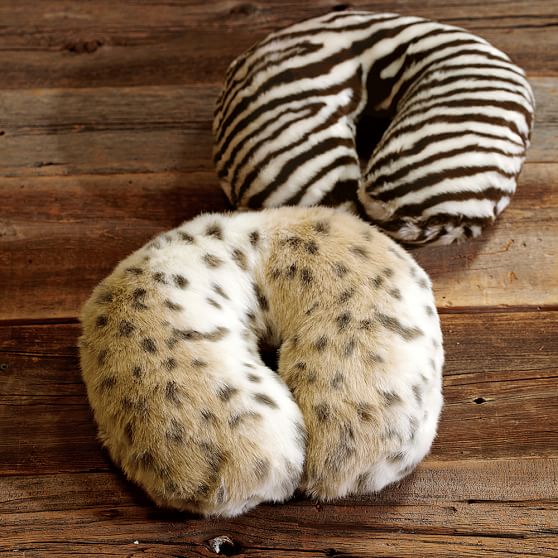 fur neck pillow