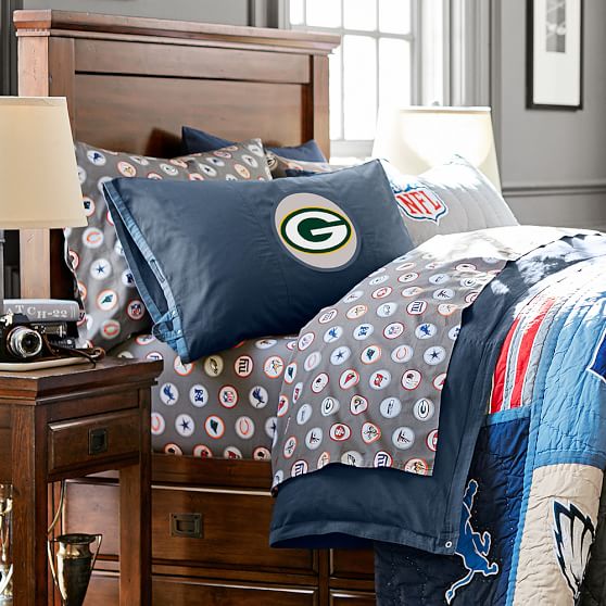 pottery barn nfl sheets