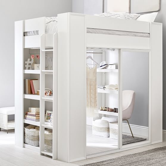 Sleep Style Loft Bed With Wardrobe, Bunk Bed With Closet